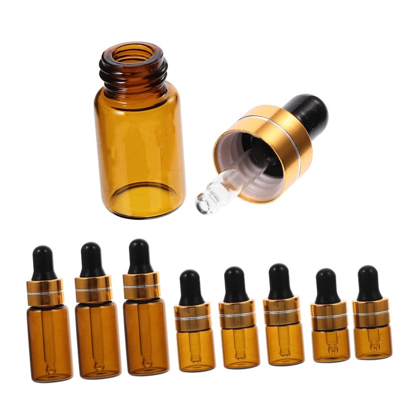 12pcs Portable Glass Dropper Bottles Pipettes for Aromatherapy Fragrance Blends Travel Friendly Leak Proof Design - Image 1
